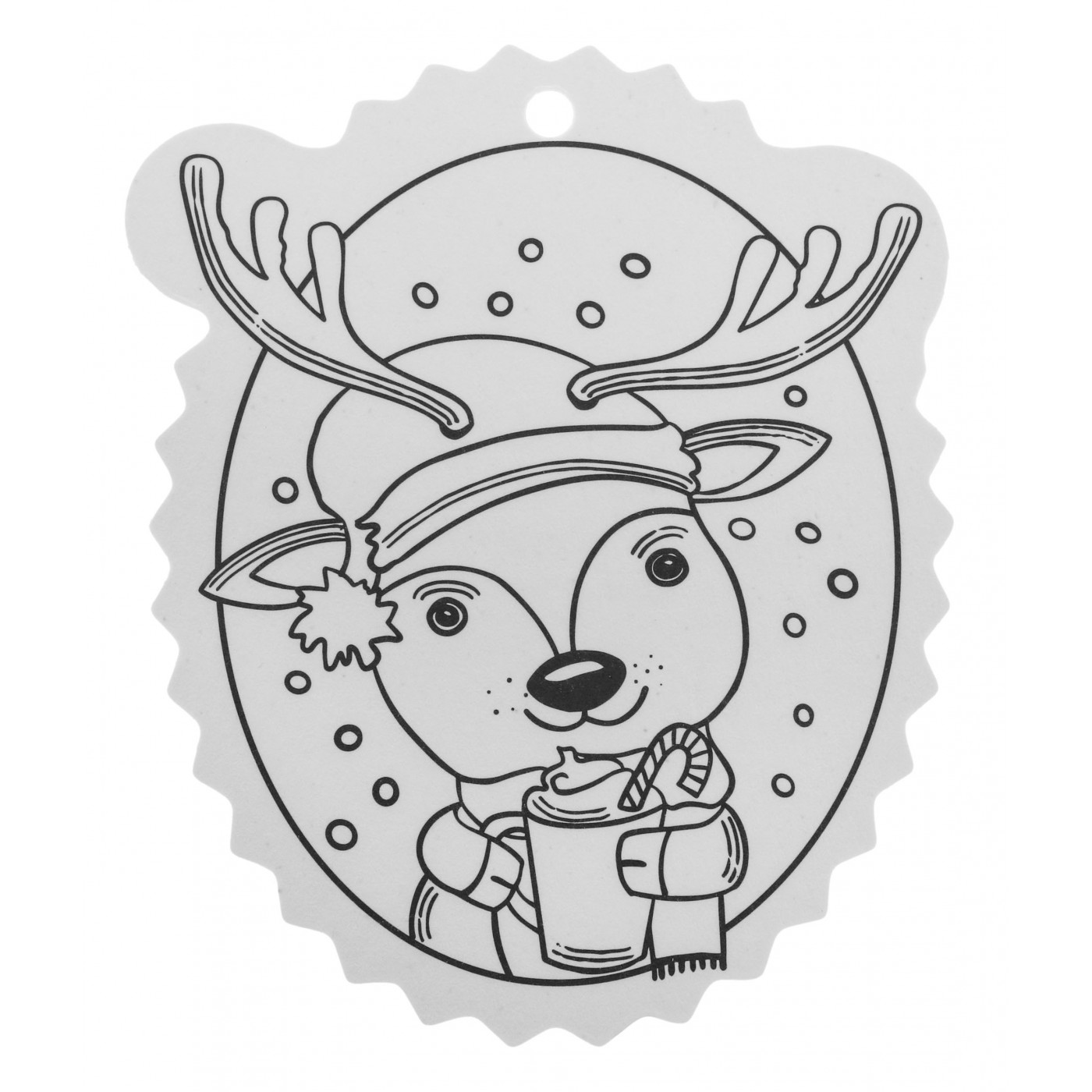 Sada 12 vianočných ozdôb Kartónové vymaľovánky pre deti