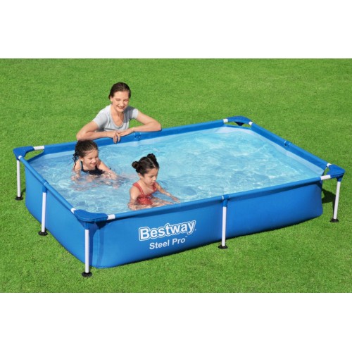 Bazén s konštrukciou Splash Jr Steel Pro BESTWAY 221x150x43cm + Opravná sada