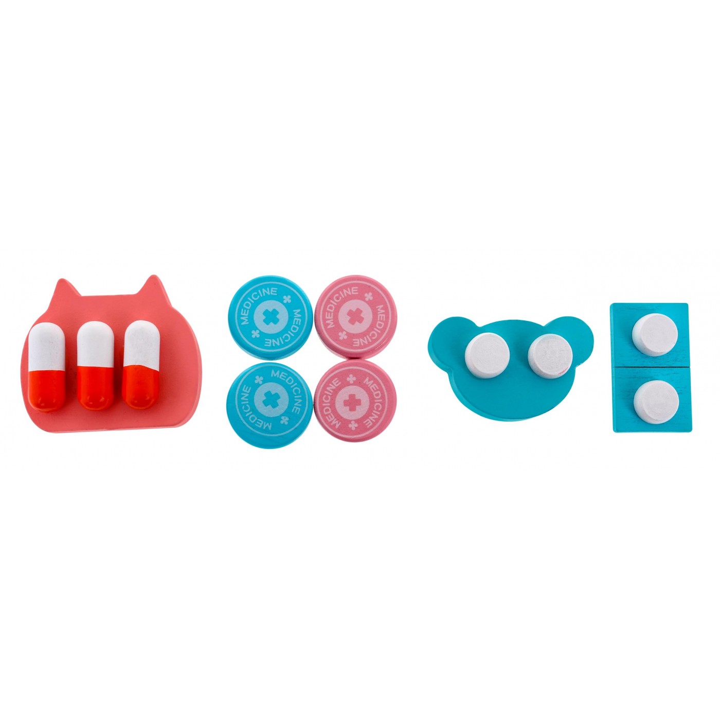 Drevená zubárska sada pre deti 3+ Príslušenstvo 32 ks. Vzdelávacie knižky + Nálepky "Statočný pacient"