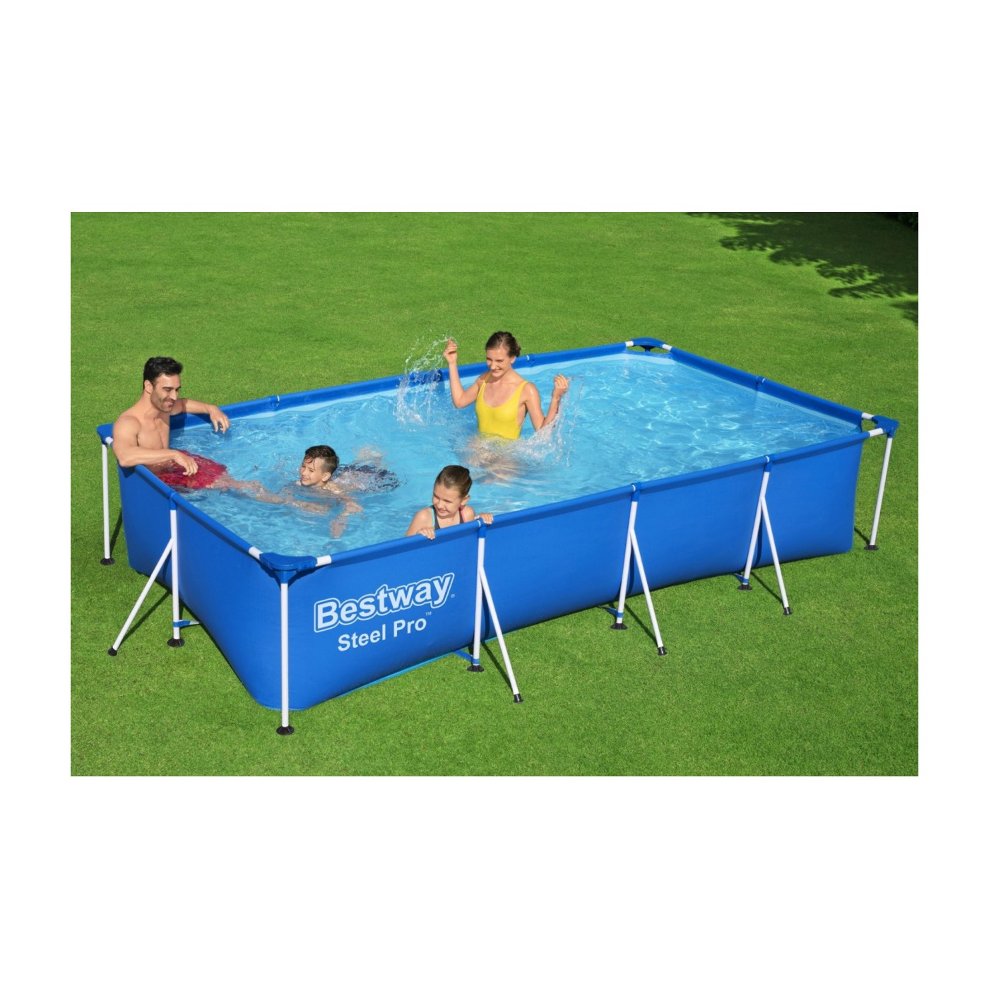 Bazén s konštrukciou Family Steel Pro 3v1 BESTWAY 400x211x81cm + Pumpa + Filter