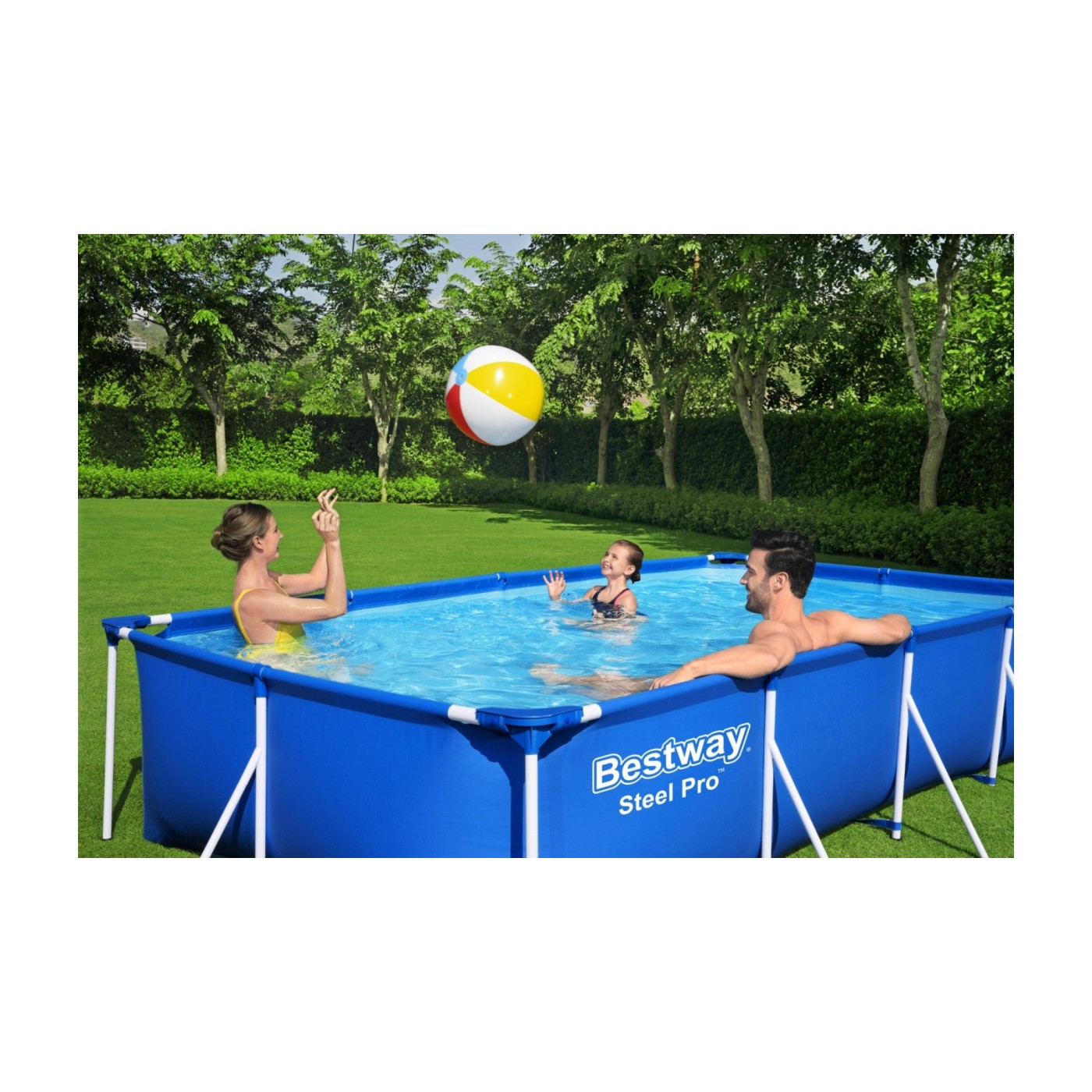 Bazén s konštrukciou Family Steel Pro 3v1 BESTWAY 400x211x81cm + Pumpa + Filter