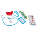 Drevená lekárska sada pre deti 3+ Príslušenstvo 30 ks. Vzdelávacie knižky + Nálepky "Statočný pacient"