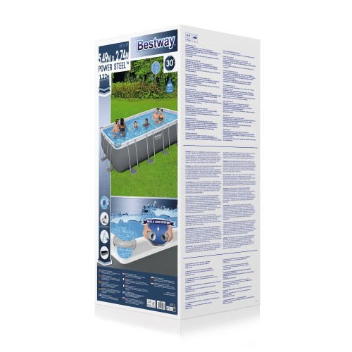 Bazén rámový Power Steel 549x274x122 18x9FT BESTWAY 6w1 + Pieskový filter