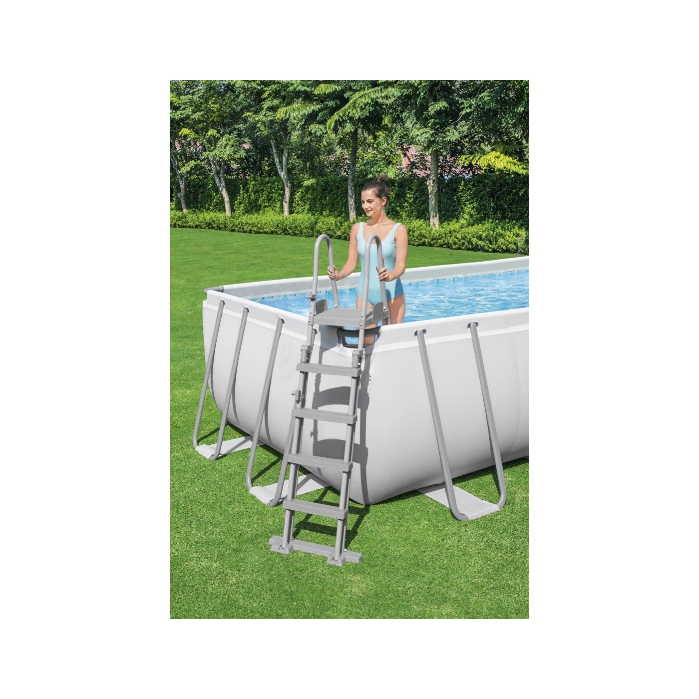 Bazén s konštrukciou Power Steel 6v1 BESTWAY 640x274x132cm 21x9FT + Piesková pumpa