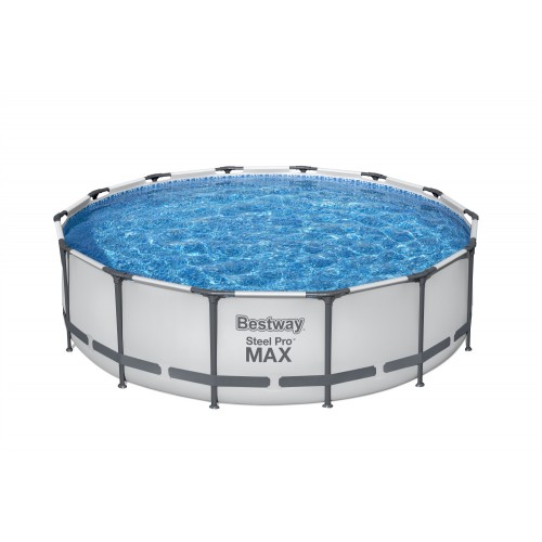 Bazén rámový Steel Pro MAX 427x107 Sivý 14FT BESTWAY 5w1 + Príslušenstvo
