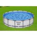 Bazén rámový Steel Pro MAX 457x107 15FT BESTWAY 5w1 + Čerpadlo + Rebrík + Kryt