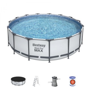 Bazén s konštrukciou Steel Pro MAX 5v1 BESTWAY 457x122cm 15FT + Pumpa Filter + Príslušenstvo