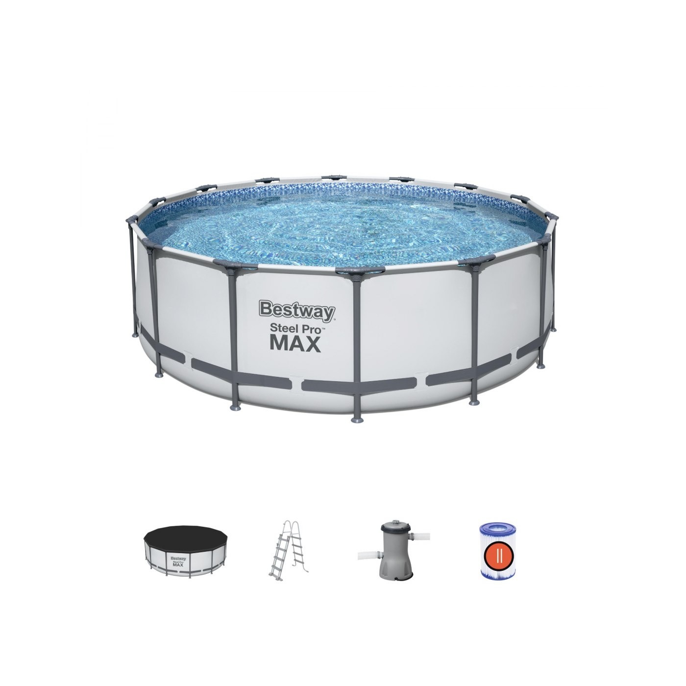 Bazén s konštrukciou Steel Pro MAX 5v1 BESTWAY 427x122cm 14FT + Príslušenstvo