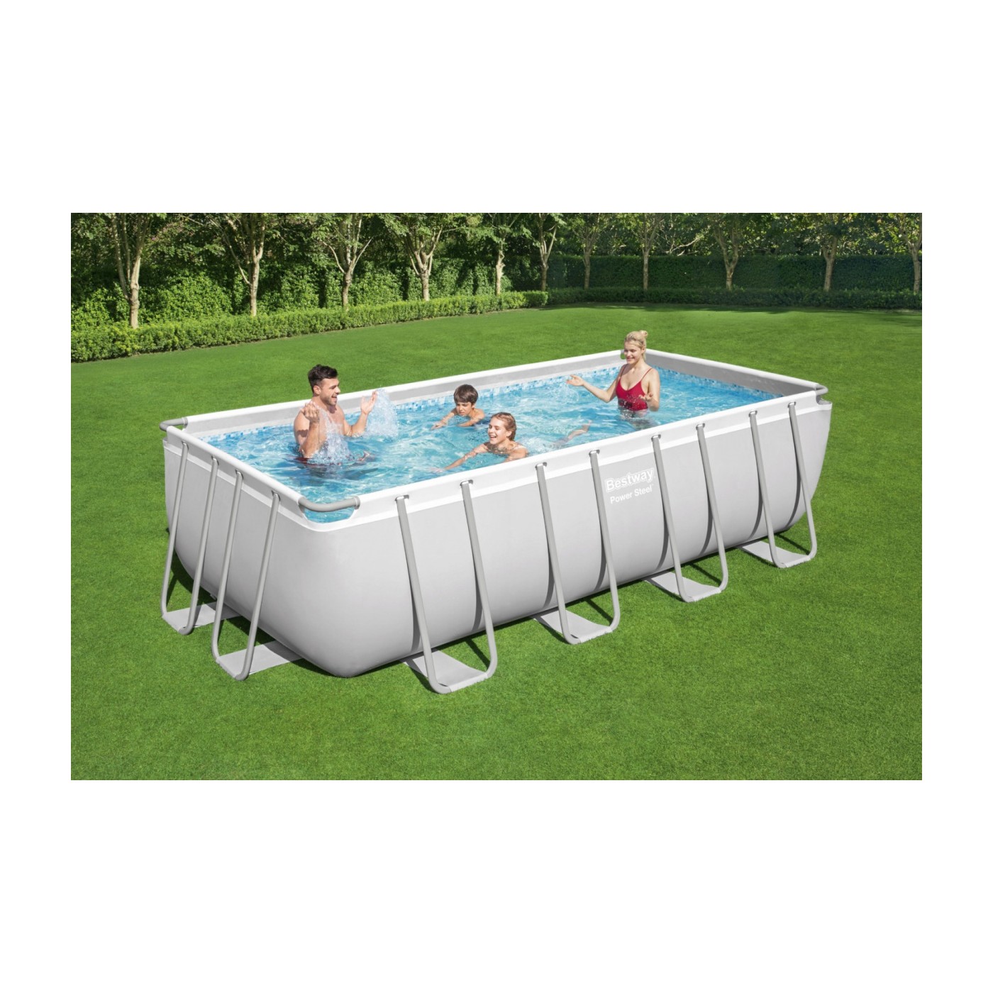 Bazén s konštrukciou Power Steel 6v1 BESTWAY 488x244x122cm 16x8FT + Piesková pumpa + Príslušenstvo
