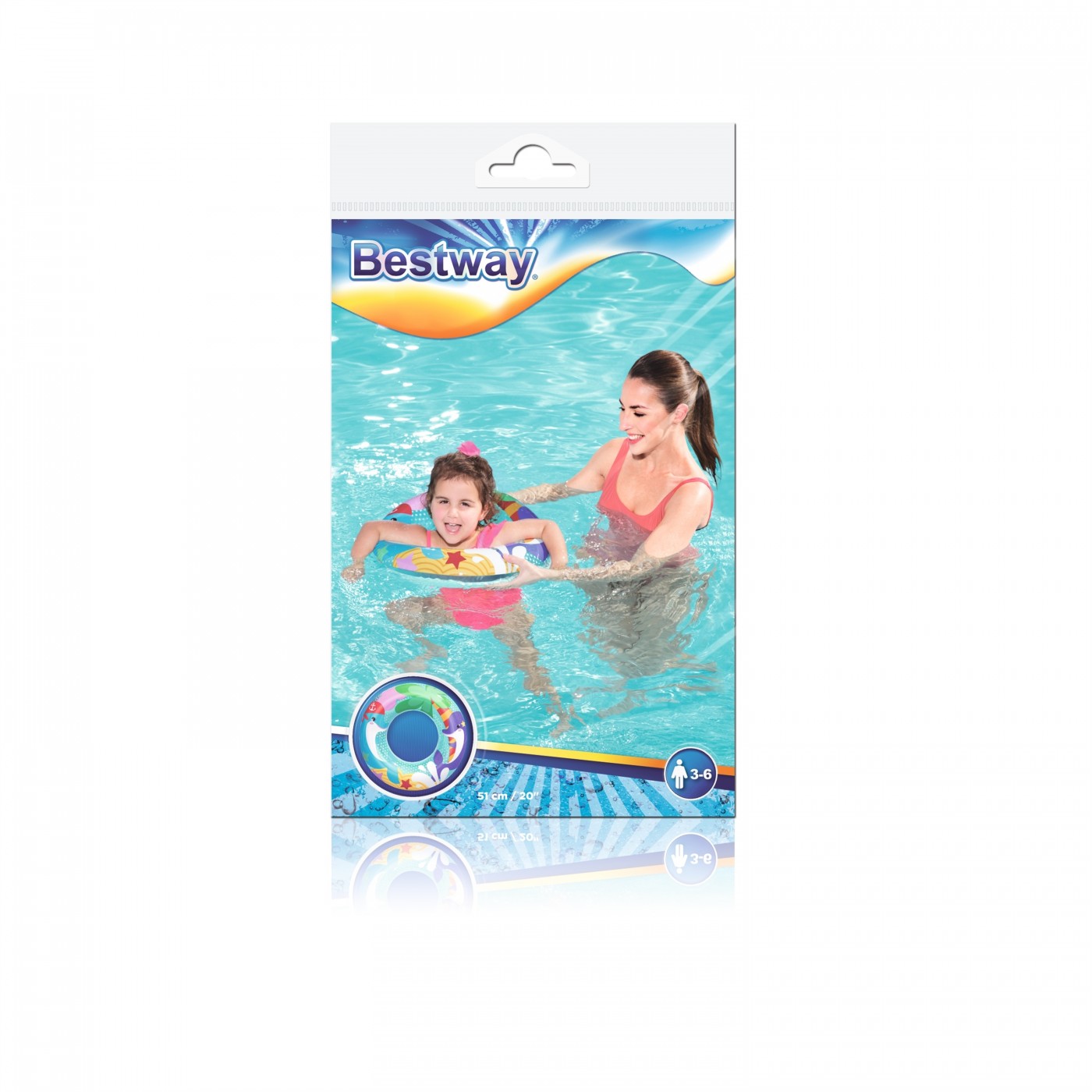 Plávacie koleso pre deti Delfíny BESTWAY Morské zvieratá 51cm