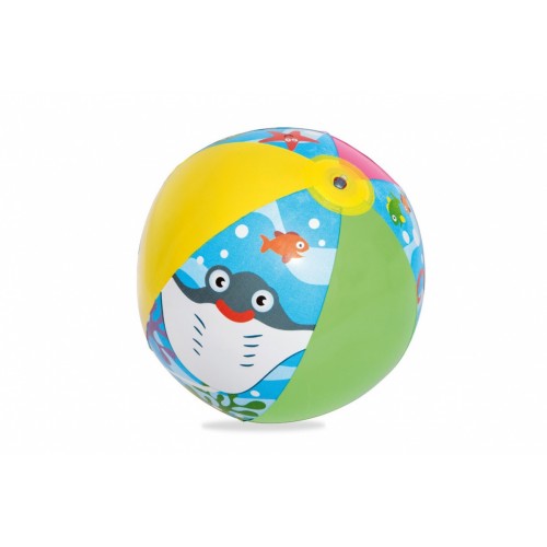 Nafukovací bazén 3v1 pre deti 122x20cm Morský BESTWAY + Plávacie koleso + Plážová lopta