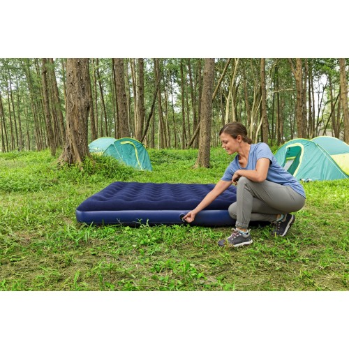 Nafukovací Matrac na spanie Kráľ 2-miestny flokovaný BESTWAY 203x183x22cm + Opravná sada