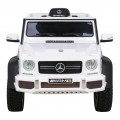 Mercedes G63 AMG Autíčko na batériu Biele + Ovládač + 6 kolies EVA + Pomalý štart + MP3 LED