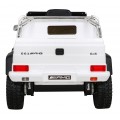 Mercedes G63 AMG Autíčko na batériu Biele + Ovládač + 6 kolies EVA + Pomalý štart + MP3 LED