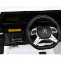 Mercedes G63 AMG Autíčko na batériu Biele + Ovládač + 6 kolies EVA + Pomalý štart + MP3 LED