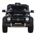 Mercedes G63 AMG Autíčko na batériu Čiernw + Ovládač + 6 kolies EVA + Pomalý štart + MP3 LED