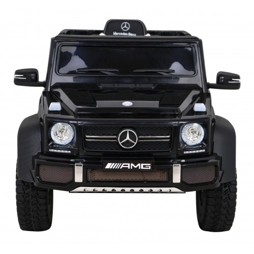 Mercedes G63 AMG Autíčko na batériu Čiernw + Ovládač + 6 kolies EVA + Pomalý štart + MP3 LED