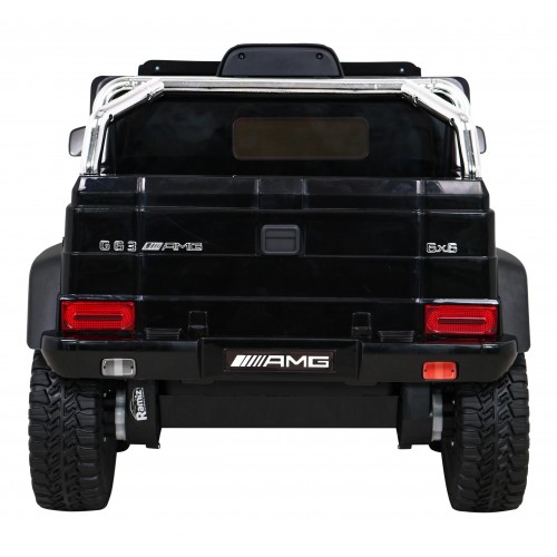 Mercedes G63 AMG Autíčko na batériu Čiernw + Ovládač + 6 kolies EVA + Pomalý štart + MP3 LED