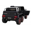Mercedes G63 AMG Autíčko na batériu Čiernw + Ovládač + 6 kolies EVA + Pomalý štart + MP3 LED