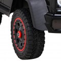 Mercedes G63 AMG Autíčko na batériu Čiernw + Ovládač + 6 kolies EVA + Pomalý štart + MP3 LED