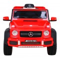 Mercedes G63 AMG Autíčko na batériu Červené + Ovládač + 6 kolies EVA + Pomalý štart + MP3 LED