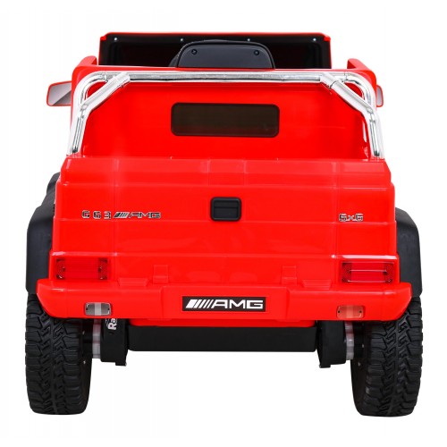 Mercedes G63 AMG Autíčko na batériu Červené + Ovládač + 6 kolies EVA + Pomalý štart + MP3 LED