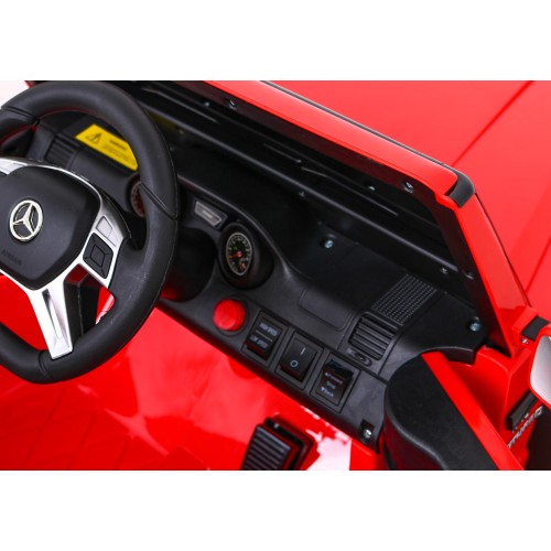 Mercedes G63 AMG Autíčko na batériu Červené + Ovládač + 6 kolies EVA + Pomalý štart + MP3 LED
