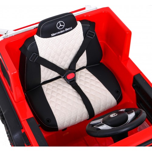 Mercedes G63 AMG Autíčko na batériu Červené + Ovládač + 6 kolies EVA + Pomalý štart + MP3 LED