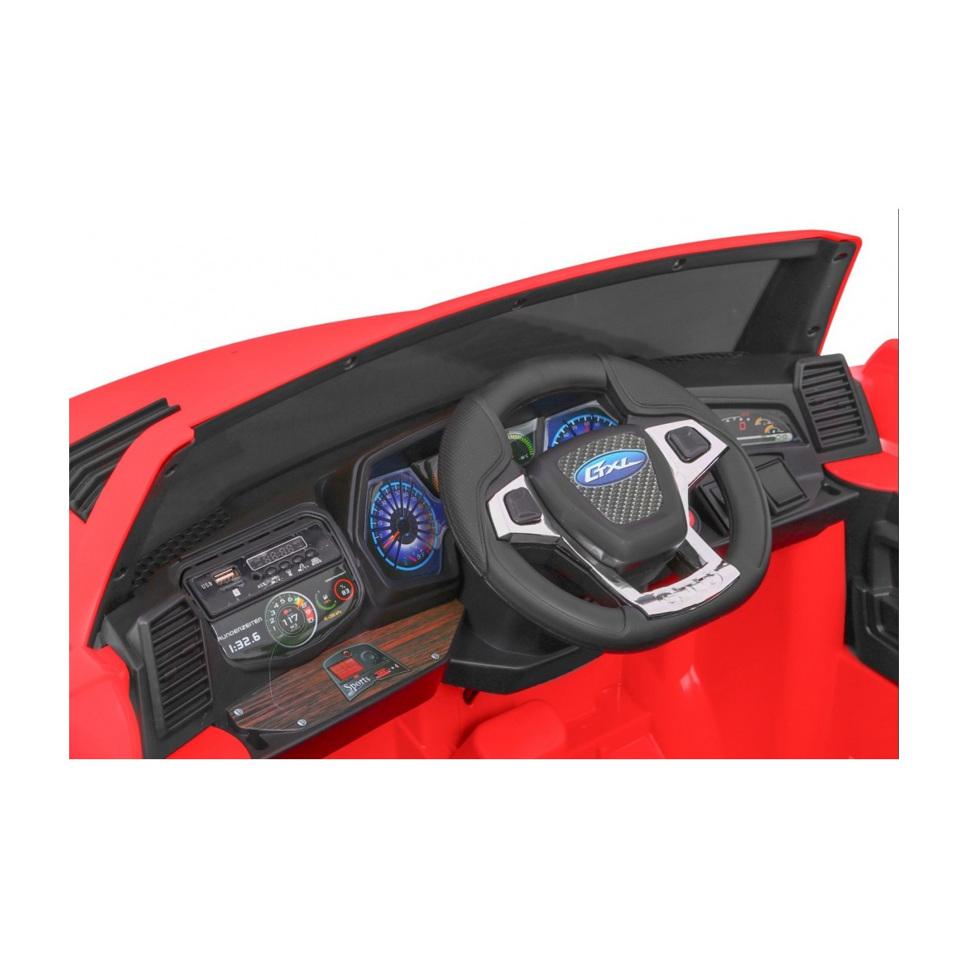 Vozidlo LONG Červený Plastové sedadlo