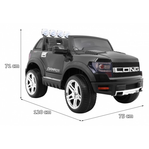 Vozidlo LONG Čierny Plastové sedadlo