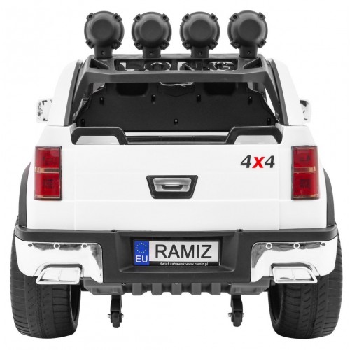 Vozidlo LONG Biely Plastové sedadlo