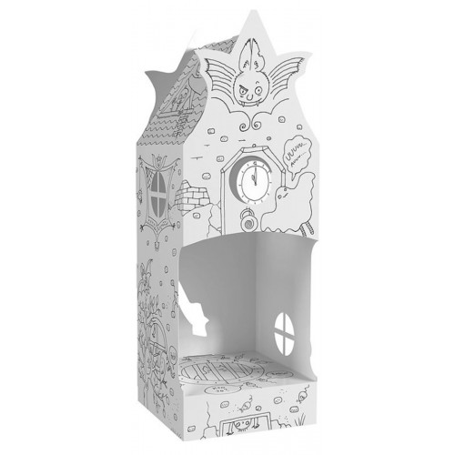 Domček "ul. Strašidelná 6" priestorová farebná kniha 3D