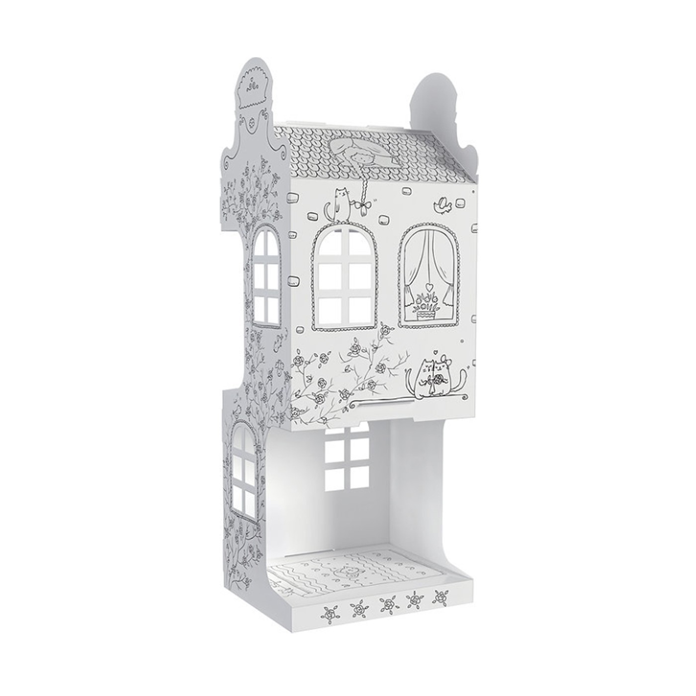 Domček "ul. Ružová 9" priestorová farebná kniha 3D