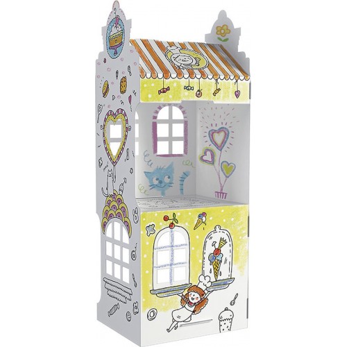 Domček "ul. Dobroty 9" priestorová farebná kniha 3D