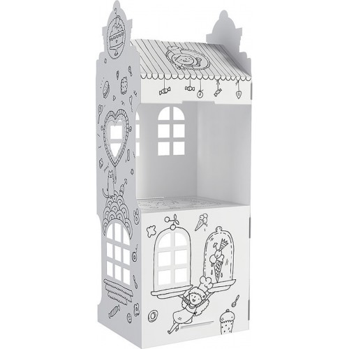 Domček "ul. Dobroty 9" priestorová farebná kniha 3D