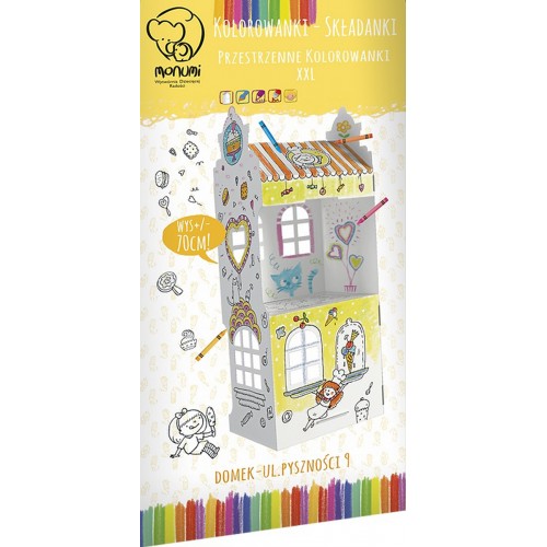 Domček "ul. Dobroty 9" priestorová farebná kniha 3D