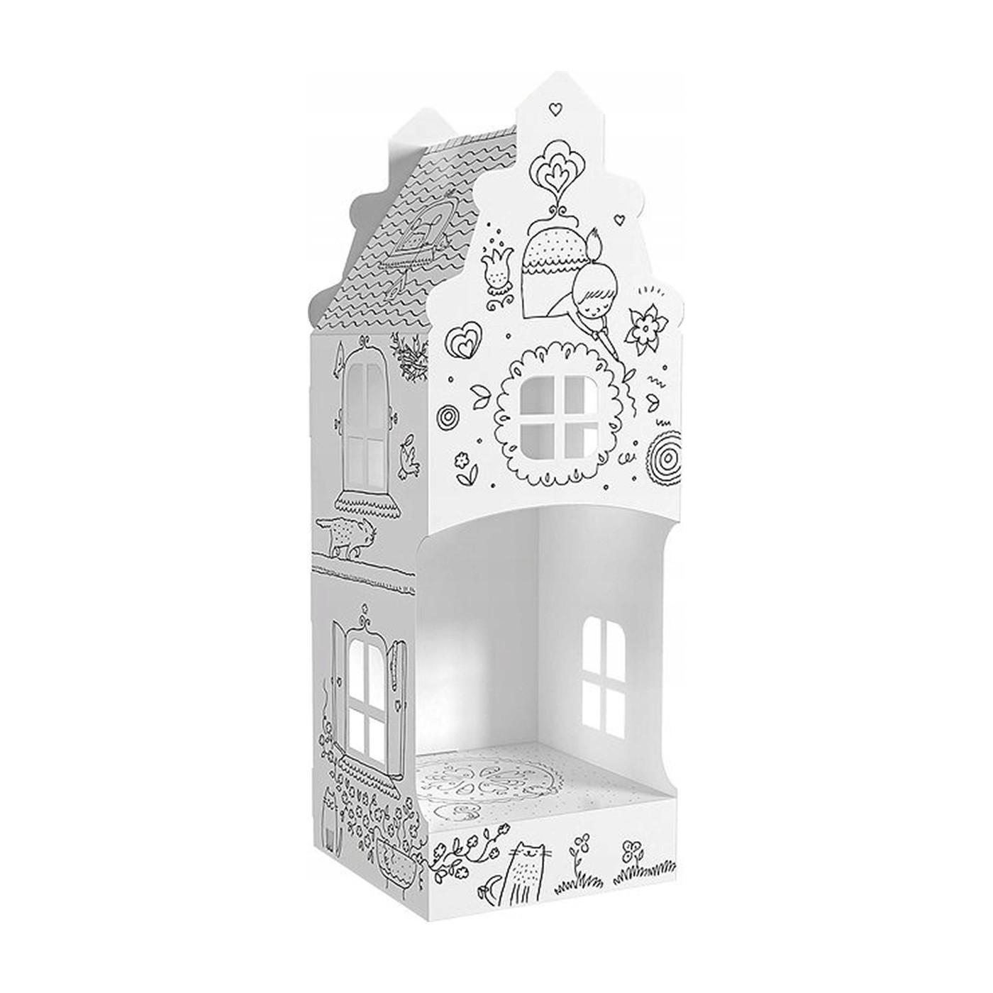 Domček "ul. Mačacia 12" priestorová farebná kniha 3D