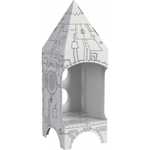 "Raketa" priestorová farebná kniha 3D pre deti