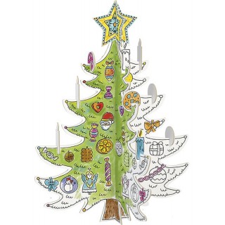 "Stromček" veľká vianočná farebná 3D zostava