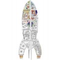 "Raketa" priestorová vymaľovánka  XXL pre deti