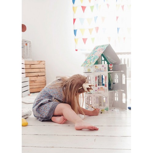 Domček "ul. Jarná 14" priestorová vymaľovánka  XXL pre deti