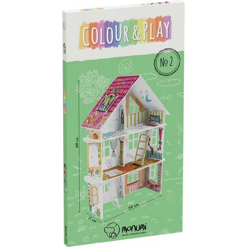 Domček "ul. Jarná 14" priestorová vymaľovánka  XXL pre deti