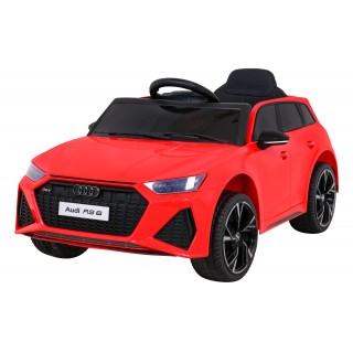 Audi RS 6 Elektrické autíčko pre deti Červené + Ovládač + Kolesá EVA + Pomalý štart + Audio LED
