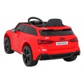 Audi RS 6 Elektrické autíčko pre deti Červené + Ovládač + Kolesá EVA + Pomalý štart + Audio LED