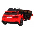 Audi RS 6 Elektrické autíčko pre deti Červené + Ovládač + Kolesá EVA + Pomalý štart + Audio LED