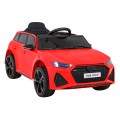 Audi RS 6 Elektrické autíčko pre deti Červené + Ovládač + Kolesá EVA + Pomalý štart + Audio LED