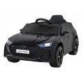 Audi RS 6 Elektrické autíčko pre deti Čierne + Ovládač + Kolesá EVA + Pomalý štart + Audio LED