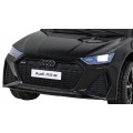 Audi RS 6 Elektrické autíčko pre deti Čierne + Ovládač + Kolesá EVA + Pomalý štart + Audio LED