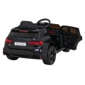 Audi RS 6 Elektrické autíčko pre deti Čierne + Ovládač + Kolesá EVA + Pomalý štart + Audio LED