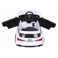 Audi RS 6 Elektrické autíčko pre deti Biele + Ovládač + Kolesá EVA + Pomalý štart + Audio LED